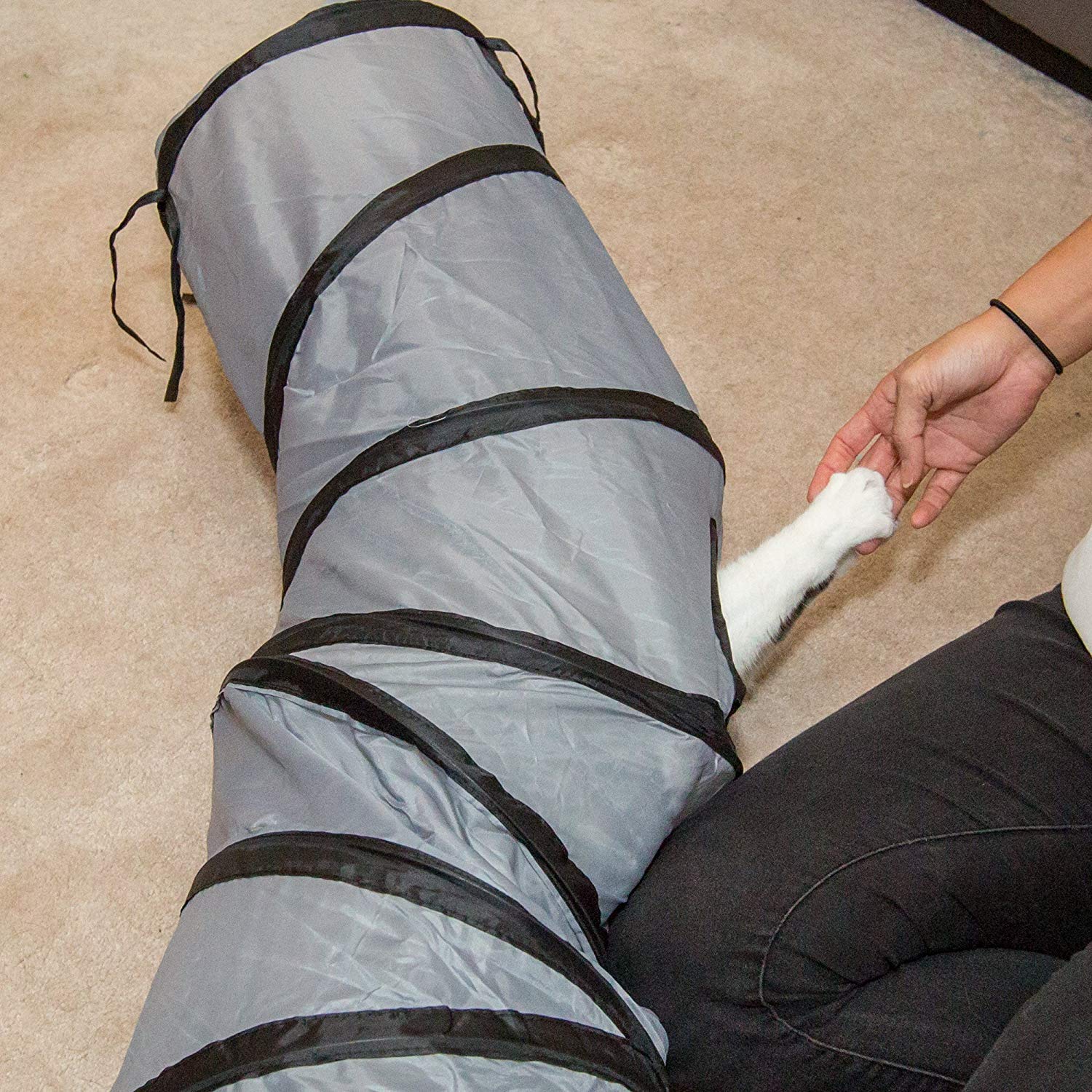 PetLike S Cat Tunnel supports independent play when you’re away.