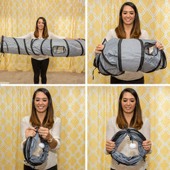 PetLike S Way cat tunnel peek-a-boo holes invite curious feline reconnaissance.