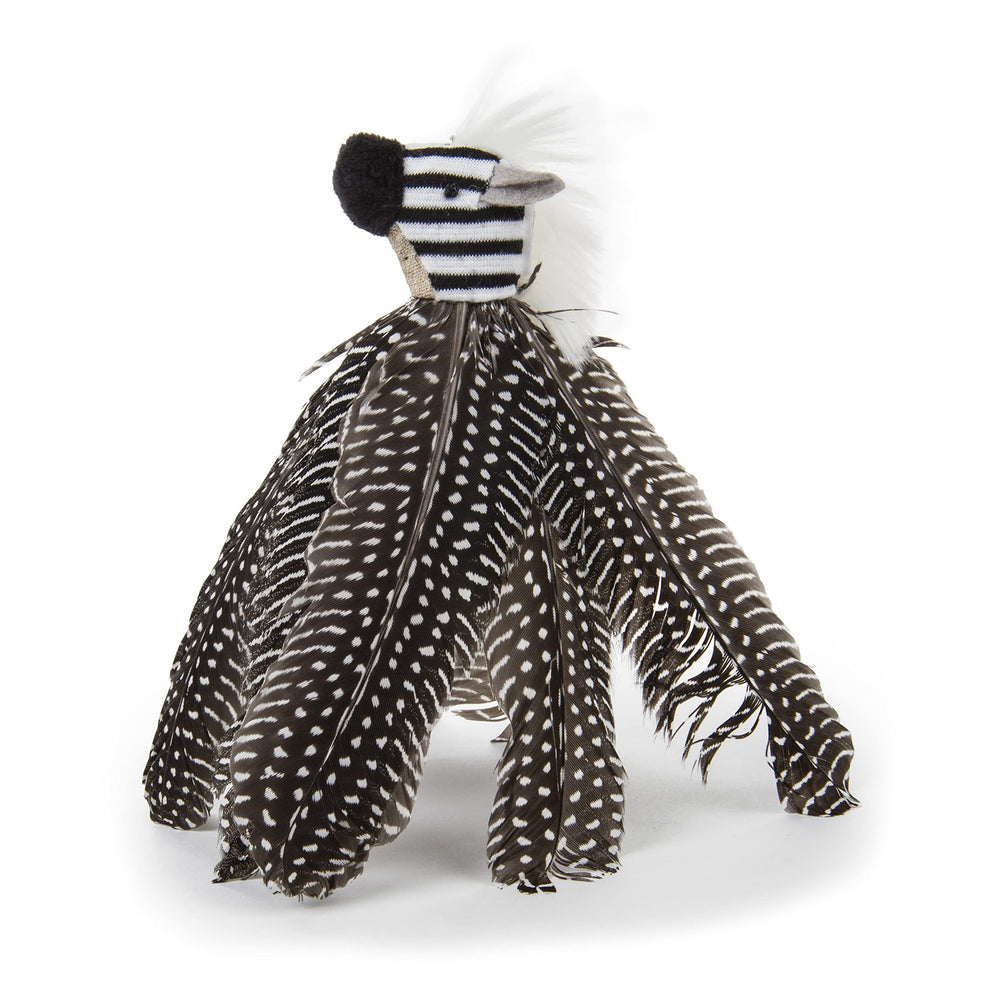 Petlinks HappyNip Zippy Zebra plush and faux fur textures satisfy hunting instincts.