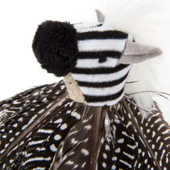 Petlinks HappyNip Zippy Zebra features long feathers for extended interactive sessions.