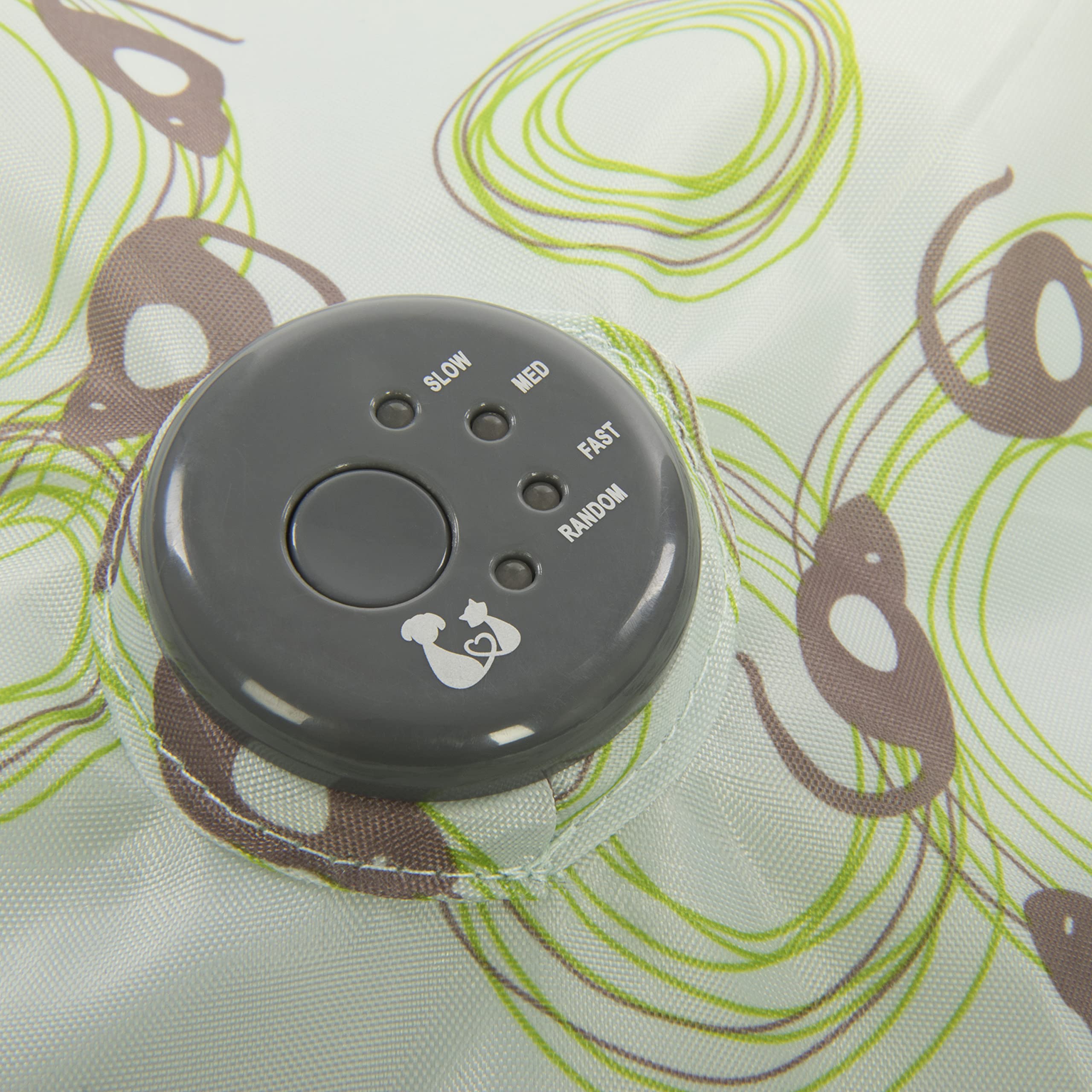 Petlinks Mystery Motion safe-design emphasizes pet-friendly use with no cords or small parts.