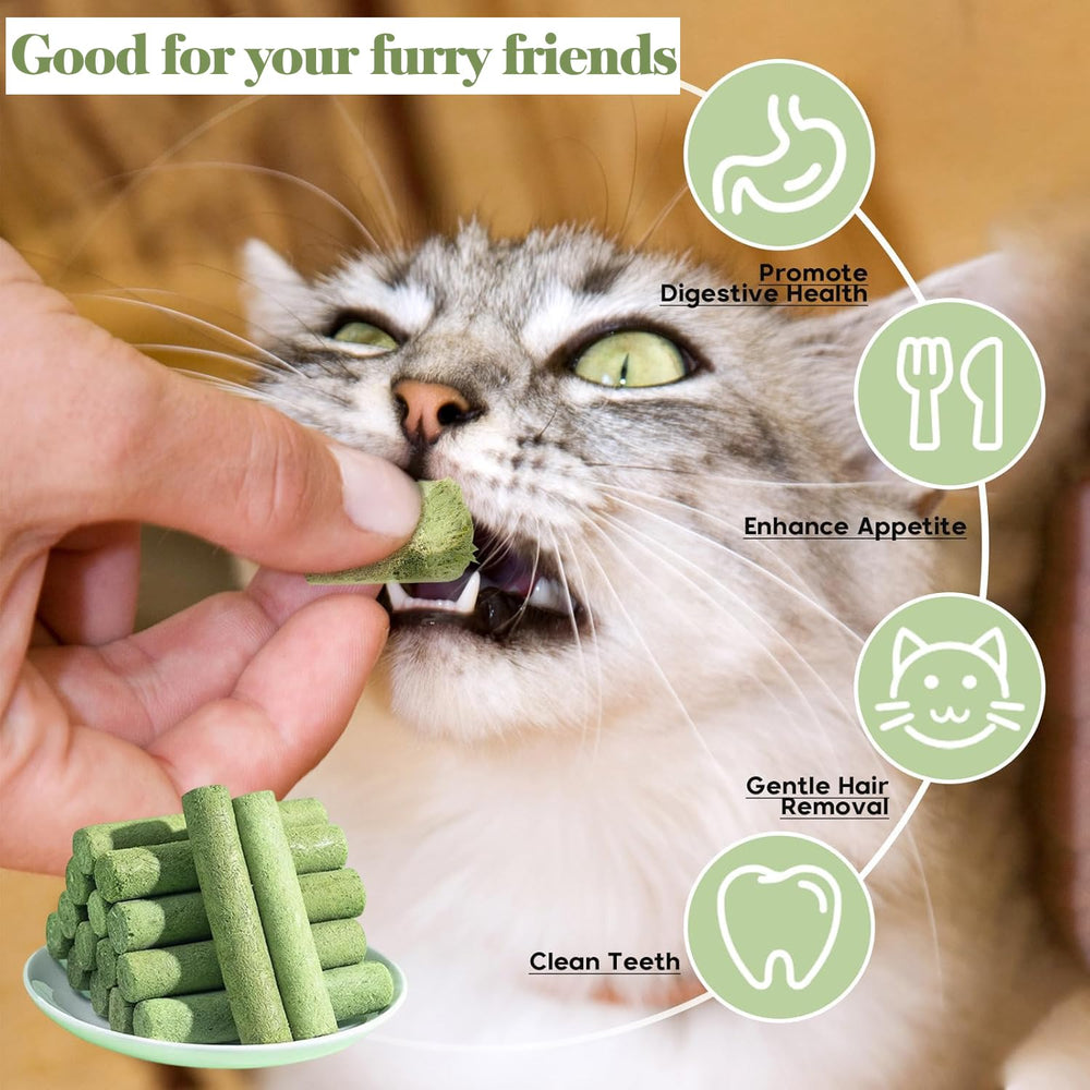 Petllgood chicken-and-cat-grass ingredients highlight balanced, additive-free snack.