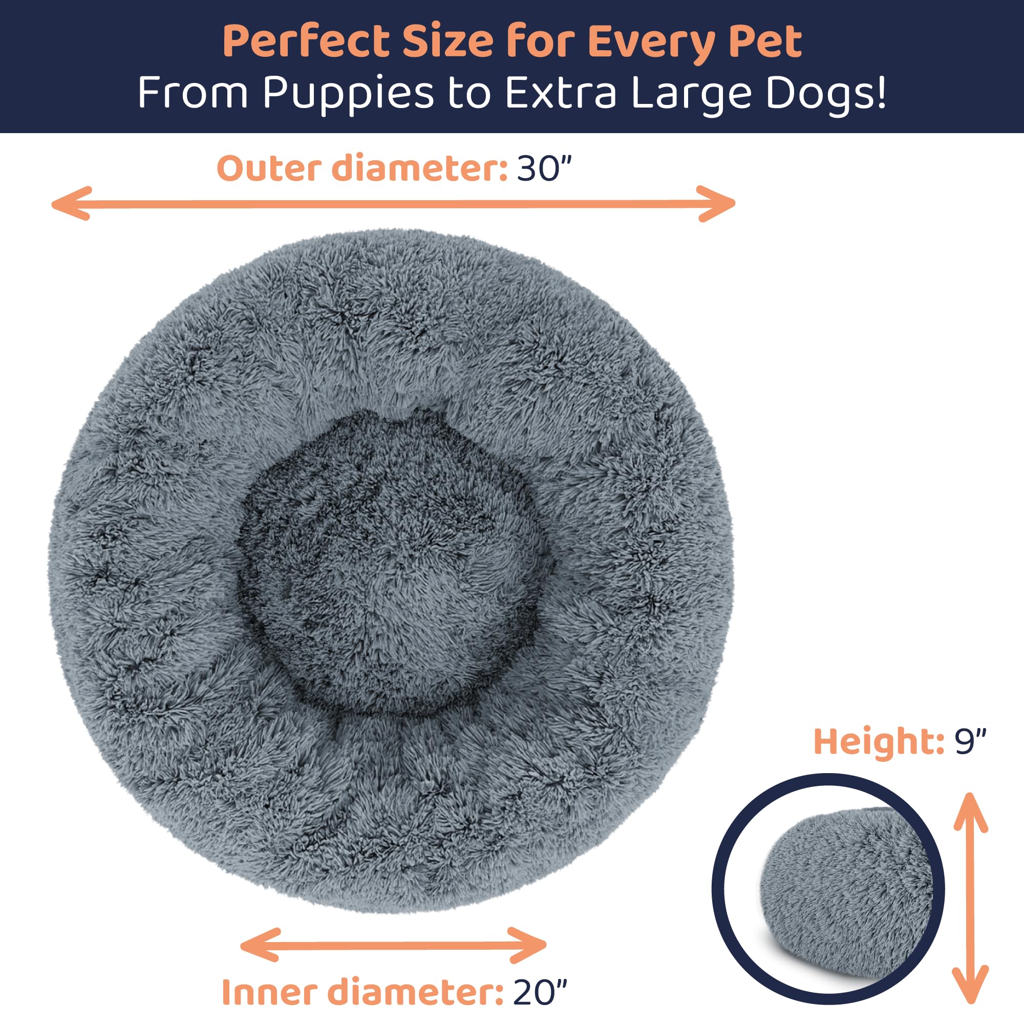Petloox Donut Bed calming design complements home decor