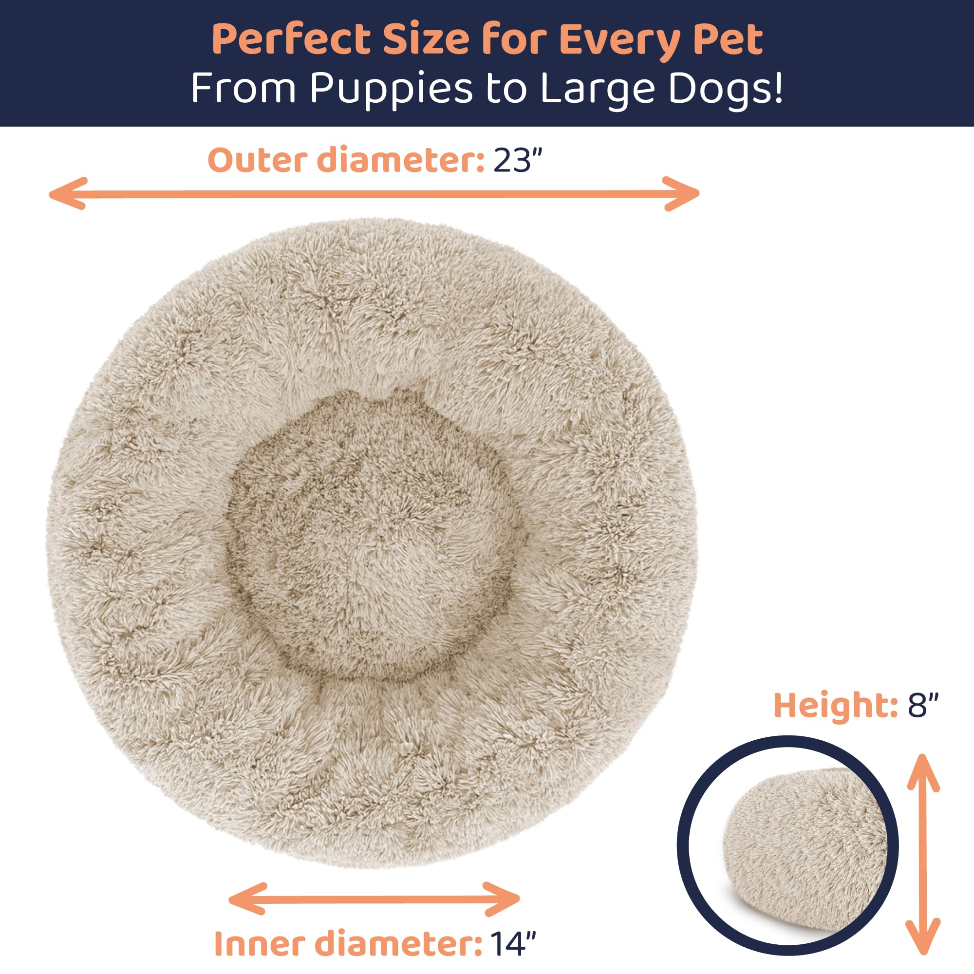 Petloox Donut Bed complements home decor with modern, soft style.