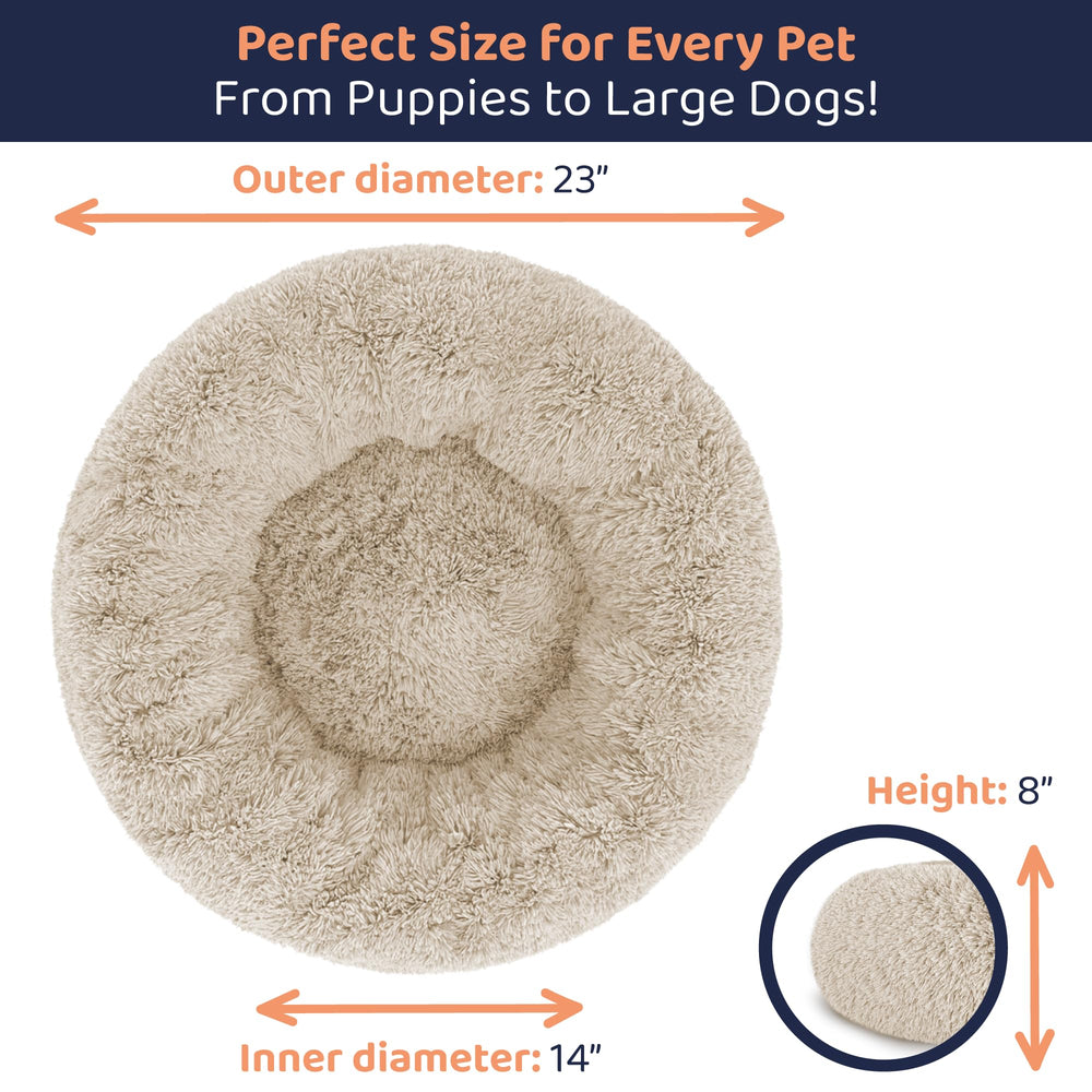 Petloox Donut Bed complements home decor with modern, soft style.