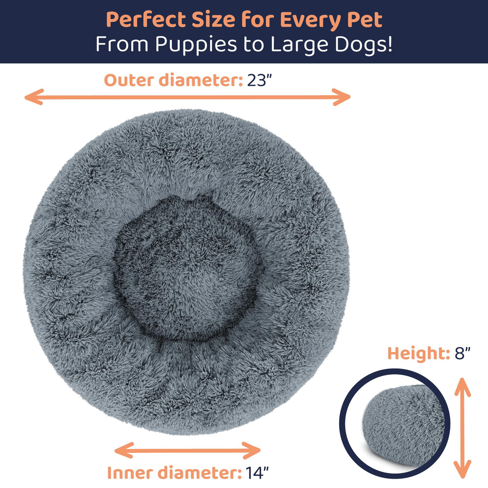Petloox Donut Bed in living room creates a cozy retreat for pets.
