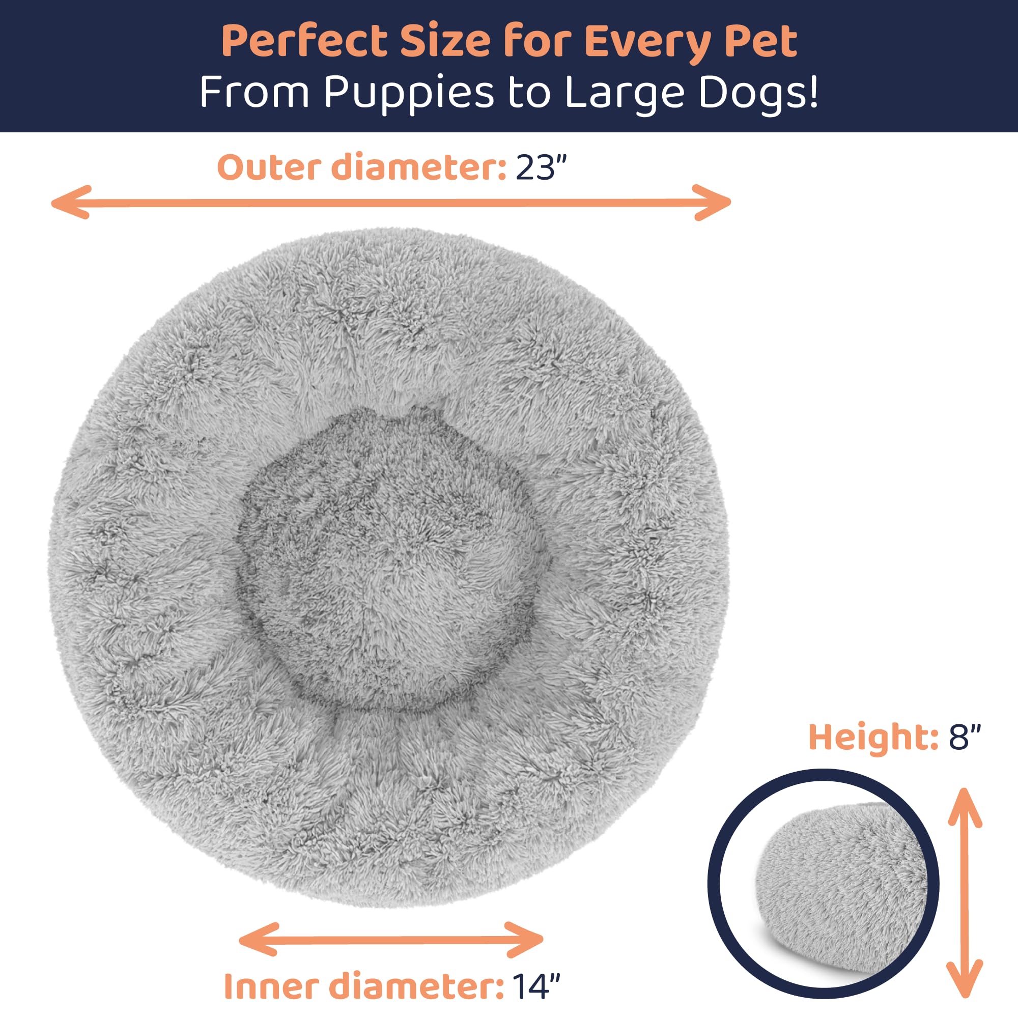 Petloox Donut Bed modern design in living room — complements home décor.