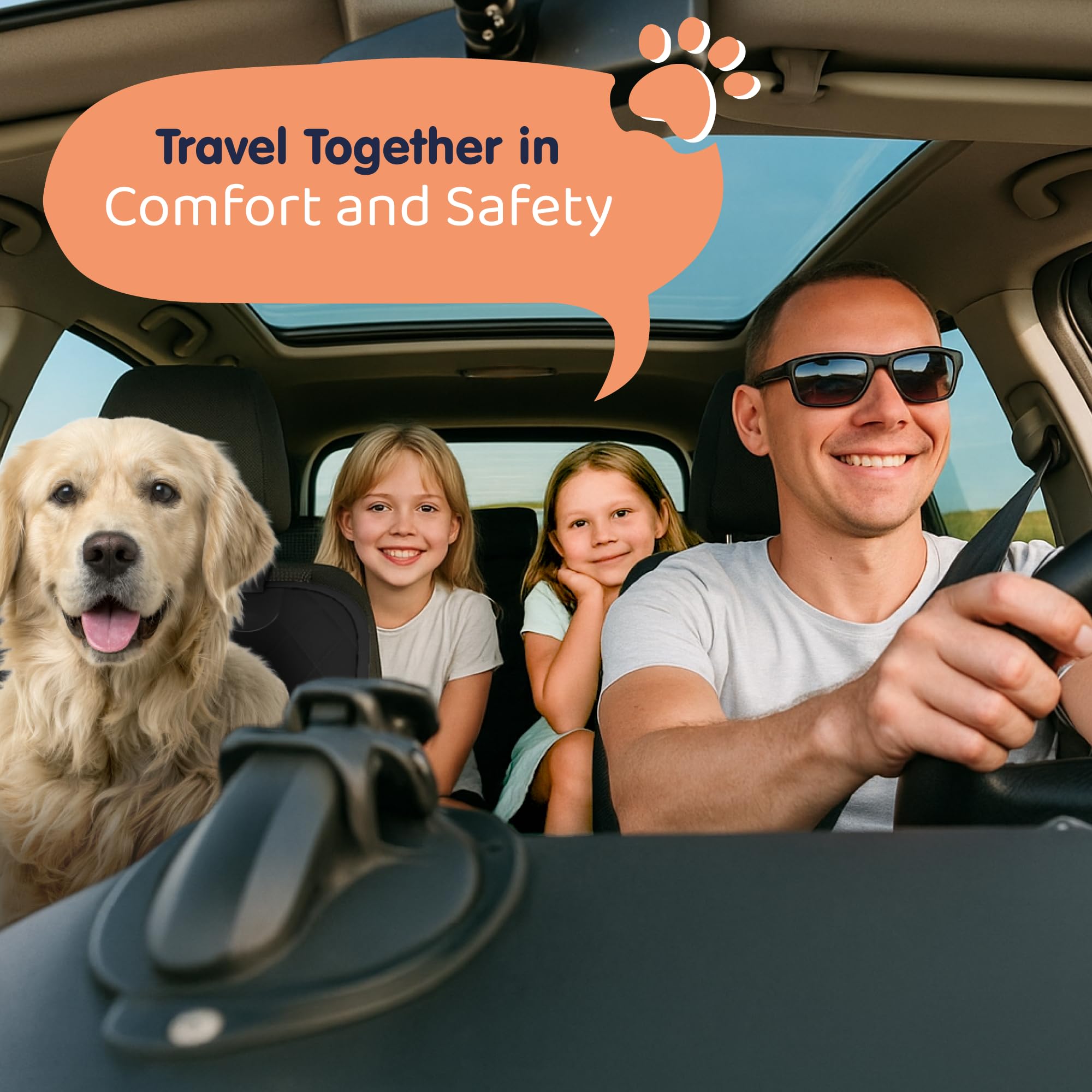 Petloox front seat dog cover three-year warranty signals long-term protection and support.