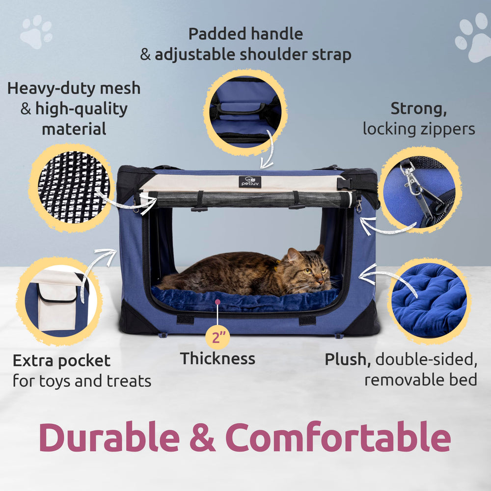 PetLuv privacy windows adjust visibility for calm transport.