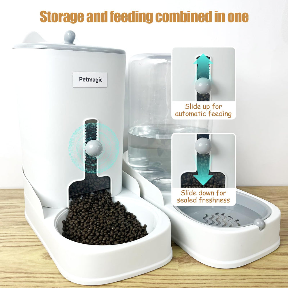 Petmagic Gravity cat feeder 3.6L capacity suitable for days of feeding