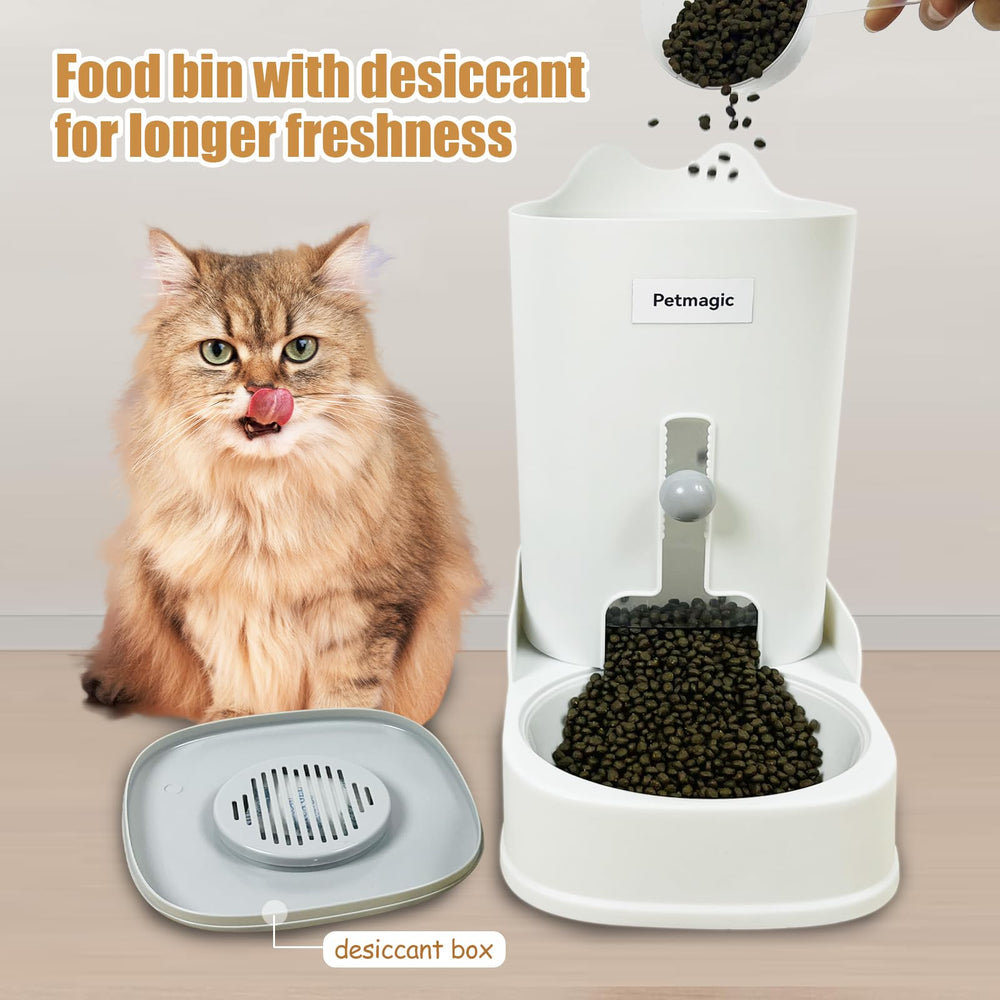 Petmagic Gravity cat feeder 45-degree outlet for smooth dispensing