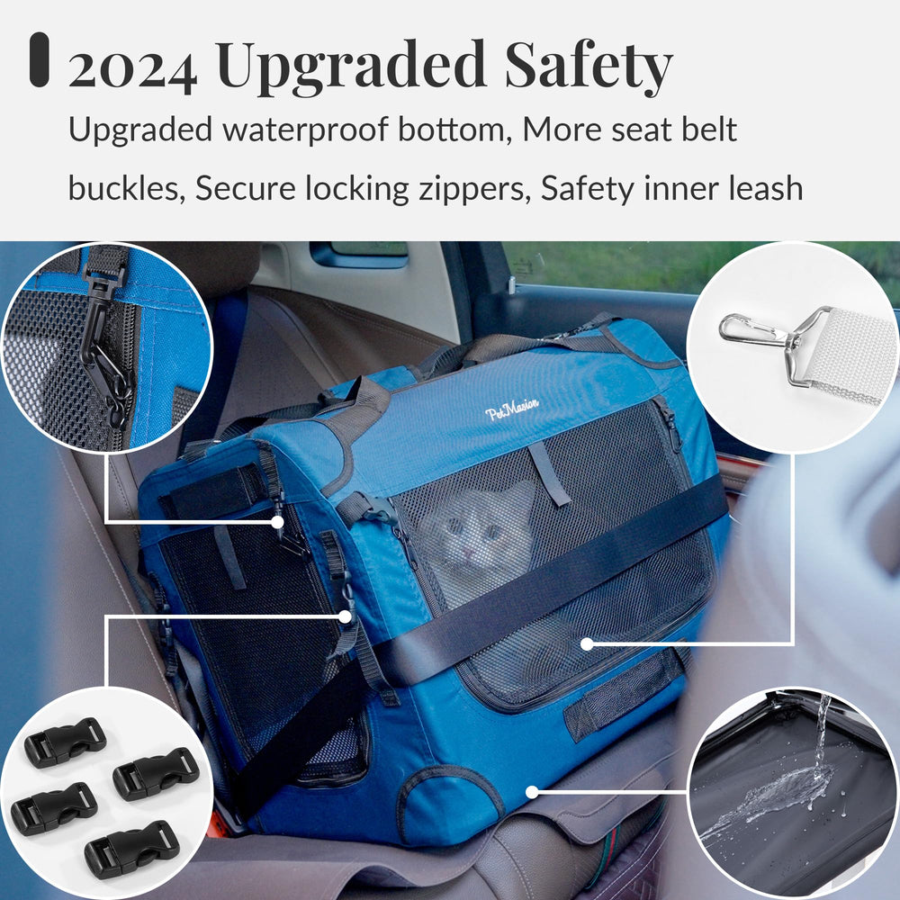 PetMasion XL cat carrier inside cushion highlights comfortable resting space on long journeys