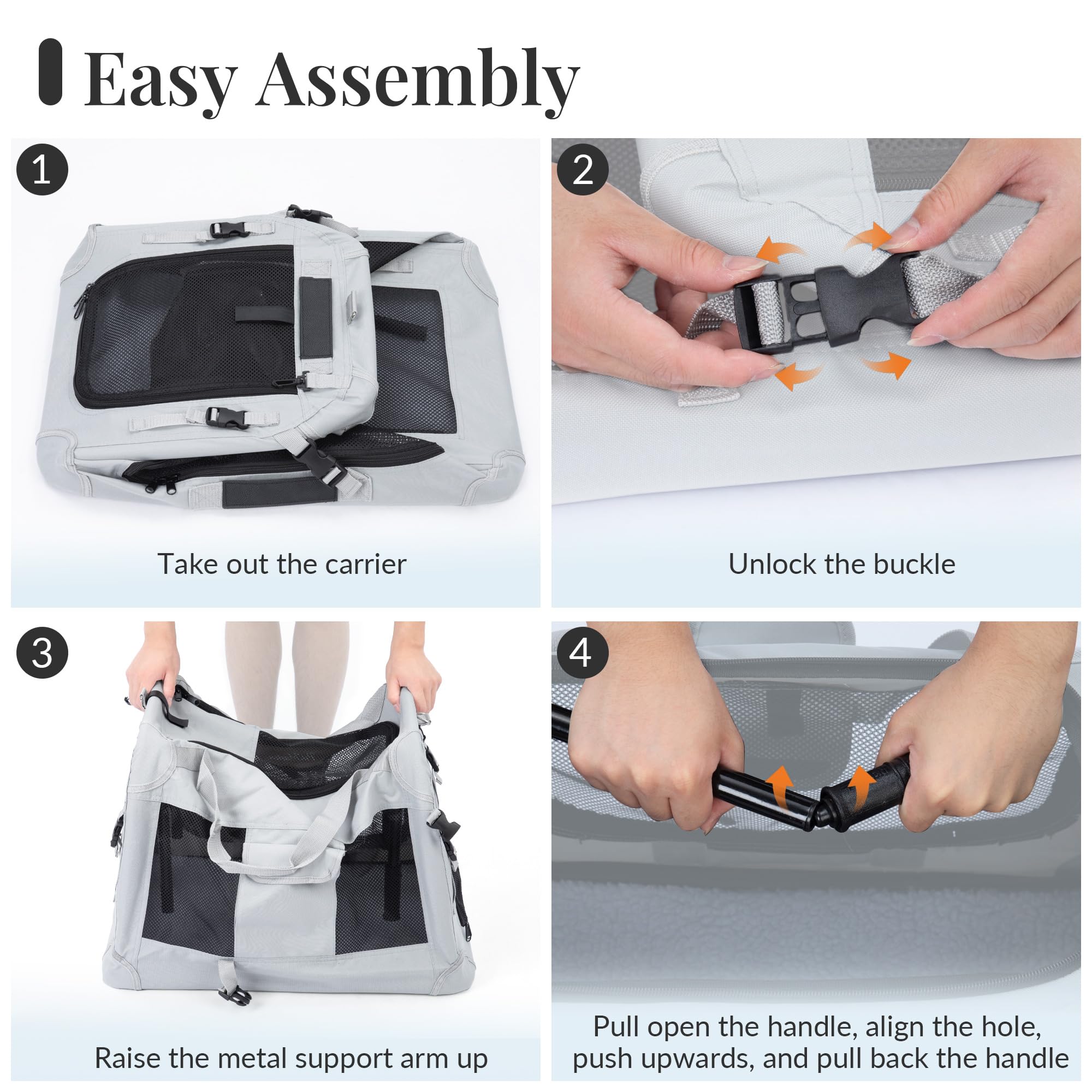 PetMasion XL cat carrier starry-sky-gray shows stylish design for home and travel