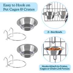 PETMAKER dishwasher-safe dog bowls for easy cleaning.