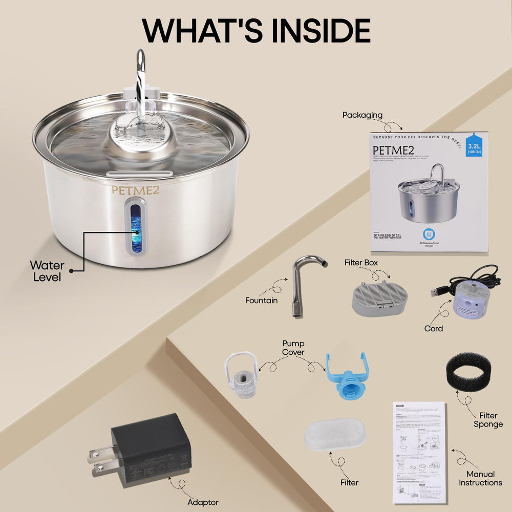 PETME2 dishwasher-safe parts simplify cleaning after use.