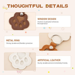 PetMemorial handmade leather keychain closeup highlights durable PU material and refined craftsmanship