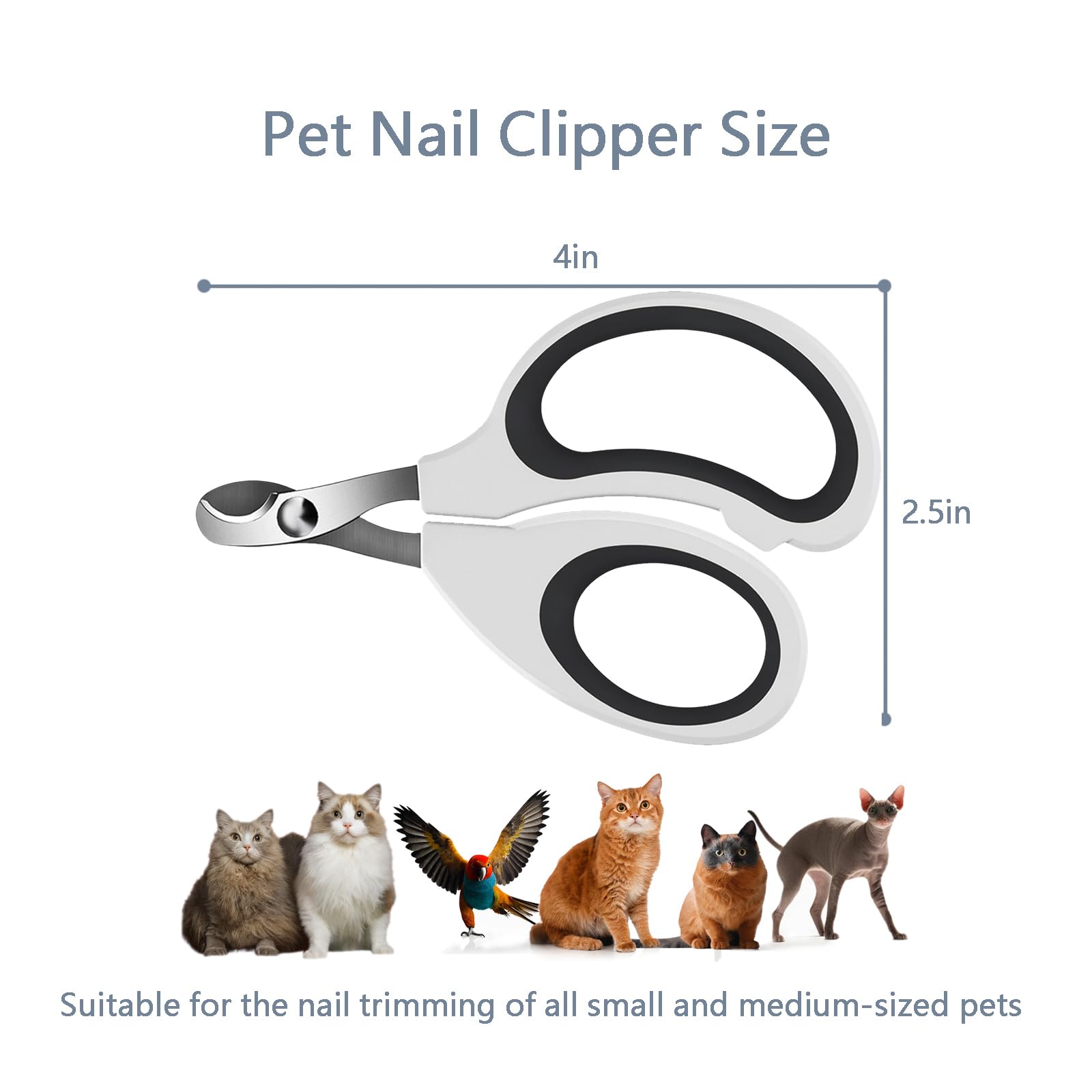 PETMGCOO ergonomic non-slip grip improves control during trimming
