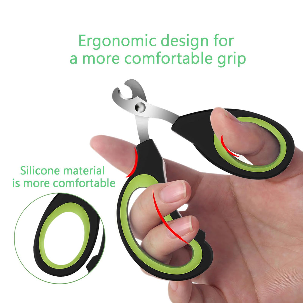 PETMGCOO nail-clippers-ergonomic-grip helps precise cuts during pet grooming