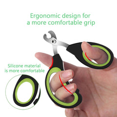 PETMGCOO nail-clippers-ergonomic-grip helps precise cuts during pet grooming