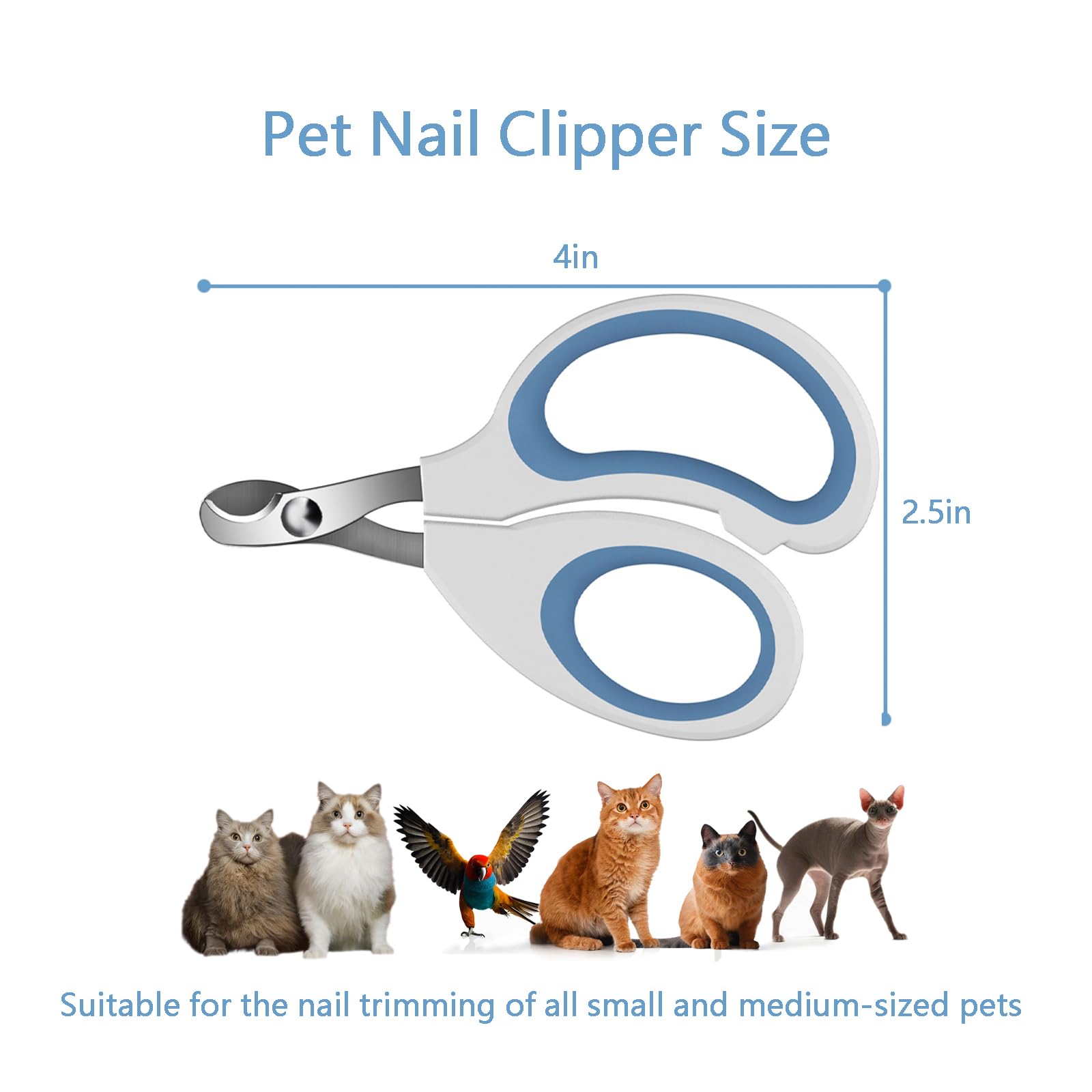 PETMGCOO nail clippers with precision-cut blades for quick, clean trims.