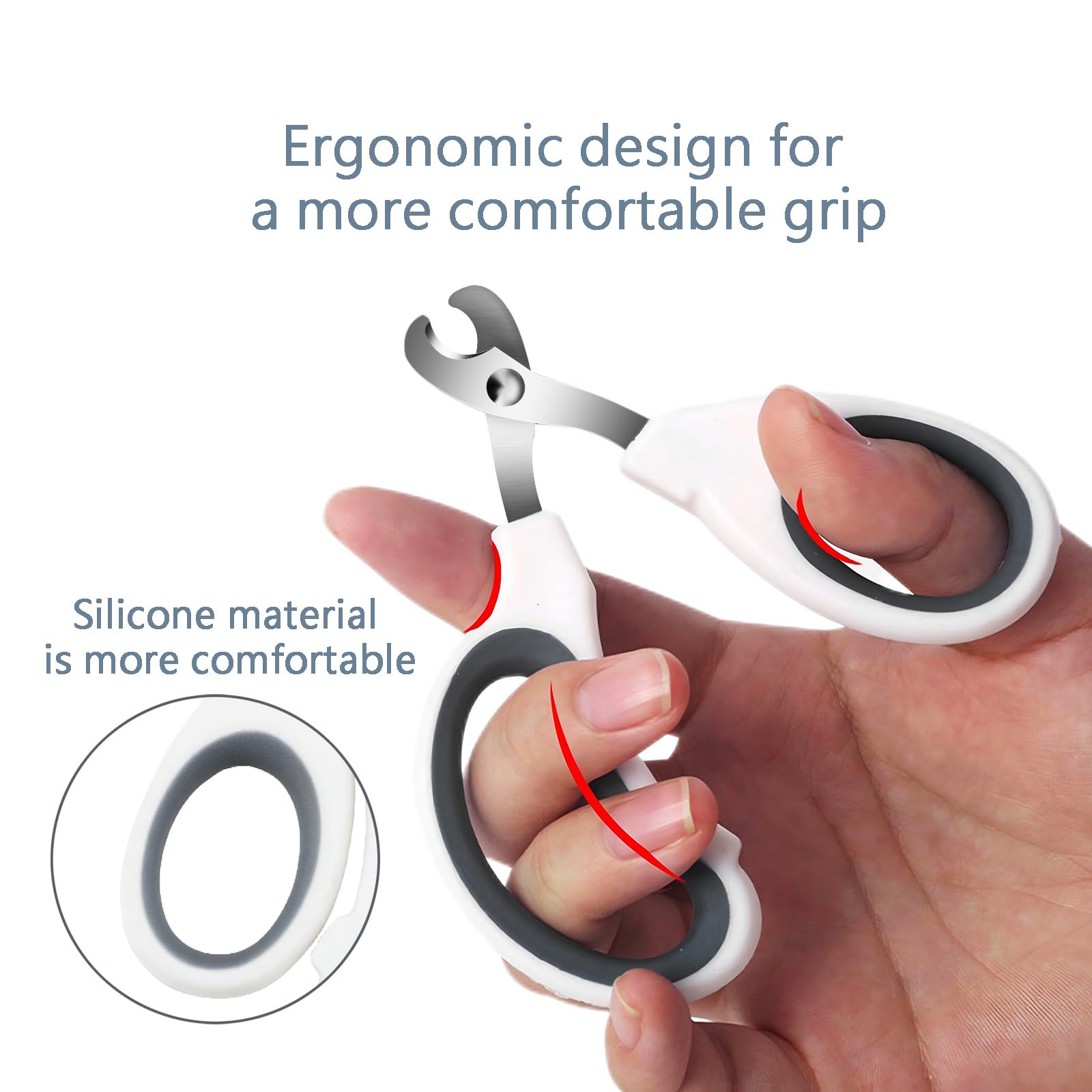 PETMGCOO safety guard design helps prevent over-cutting during grooming