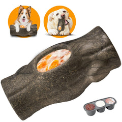 Petmmoon stump frozen treat dog toy with extended chewing and frozen rewards