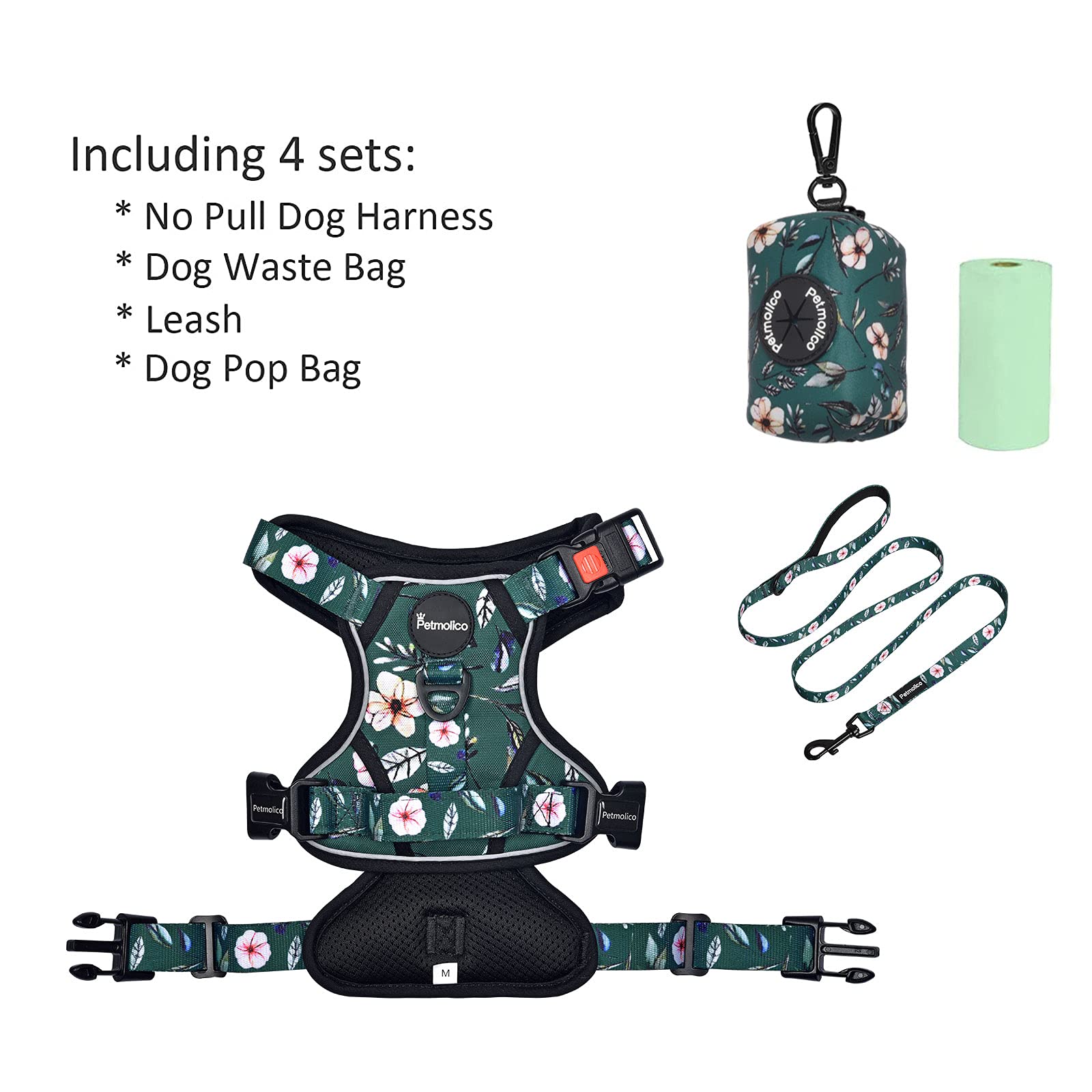 Petmolico adjustable straps close-up showing secure comfortable fit