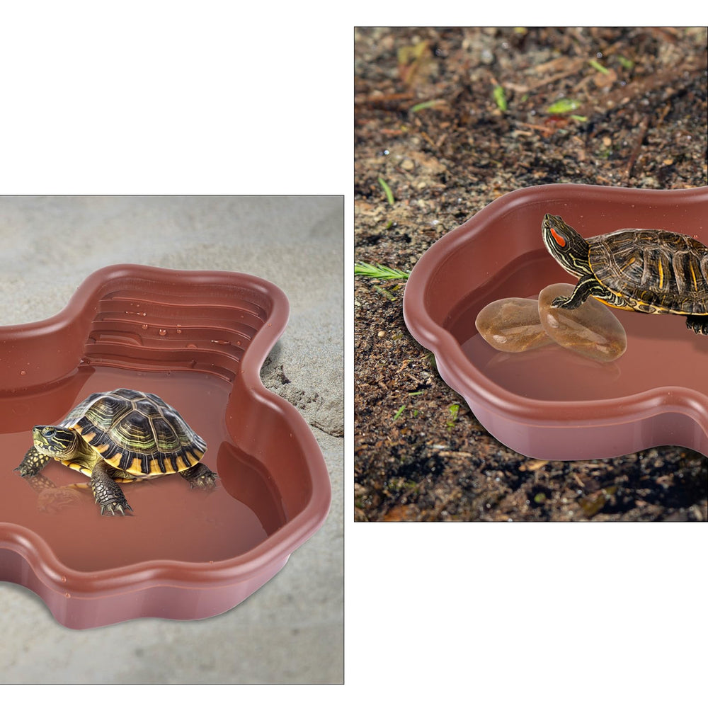 Petmolico water bowl anti-slip rock-look supports natural habitat feel and non-slip use
