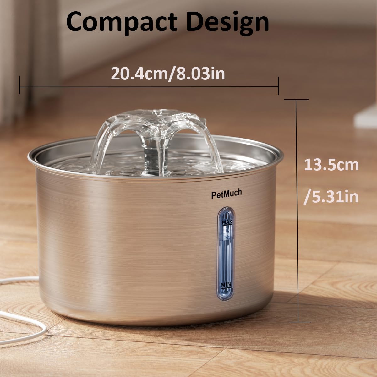 PetMuch dishwasher safe parts simplify cleaning and maintenance.