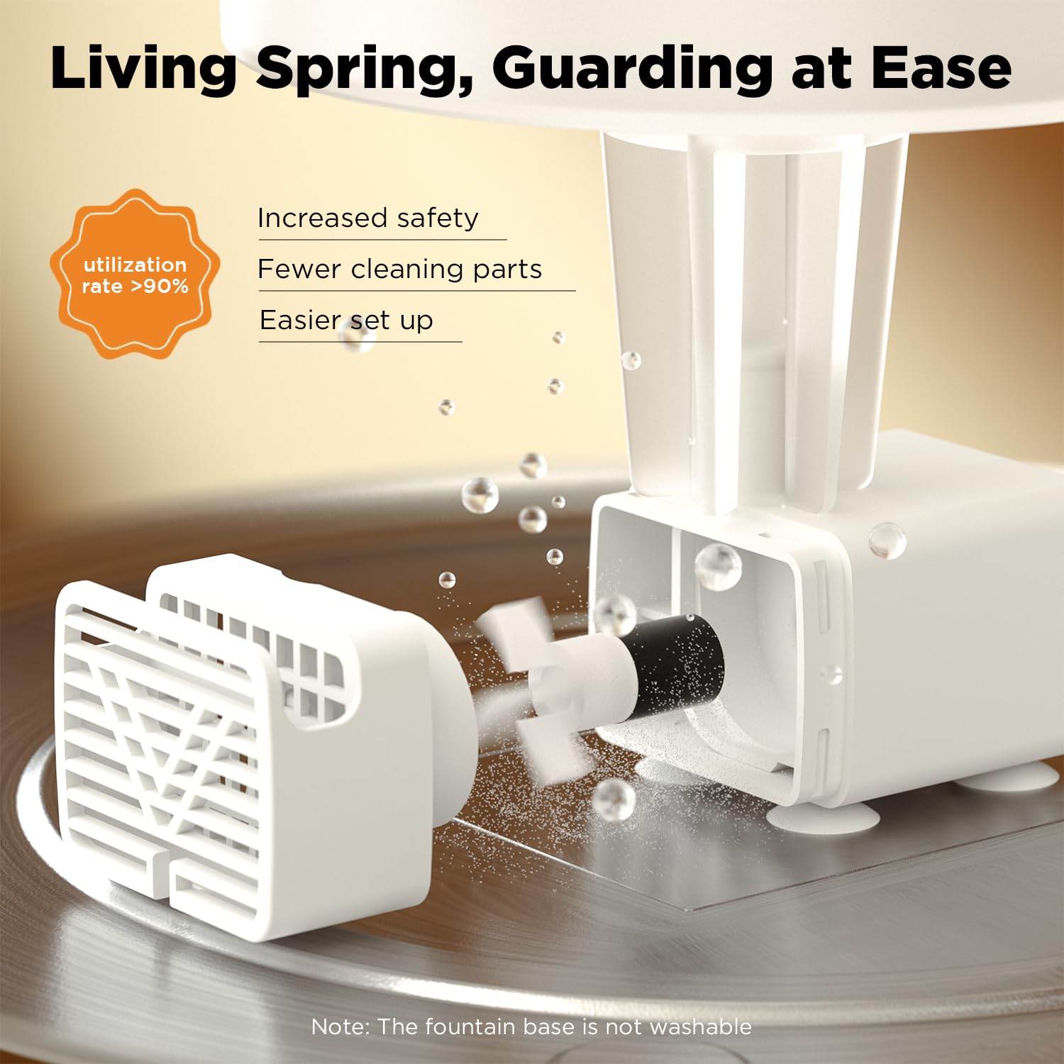 PetMuch LED white light enhances nighttime visibility for pets.