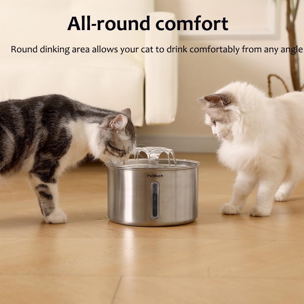 PetMuch ultra quiet pump operates quietly for peaceful night use.