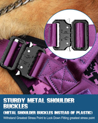 PETNANNY tactical harness with MOLLE system for gear and patches
