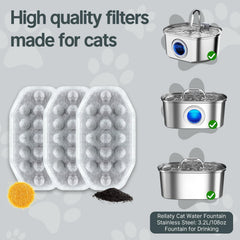 PetNeizance replacement filters with multi-layer filtration for clean water