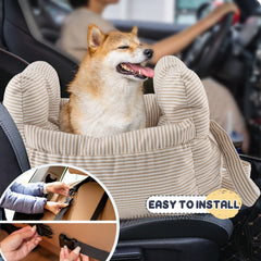 Petnex dog car seat soft-cushion provides cozy comfort.