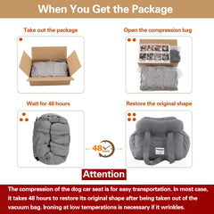 Petnex dog car seat strap-safety-belt keeps your dog secure.