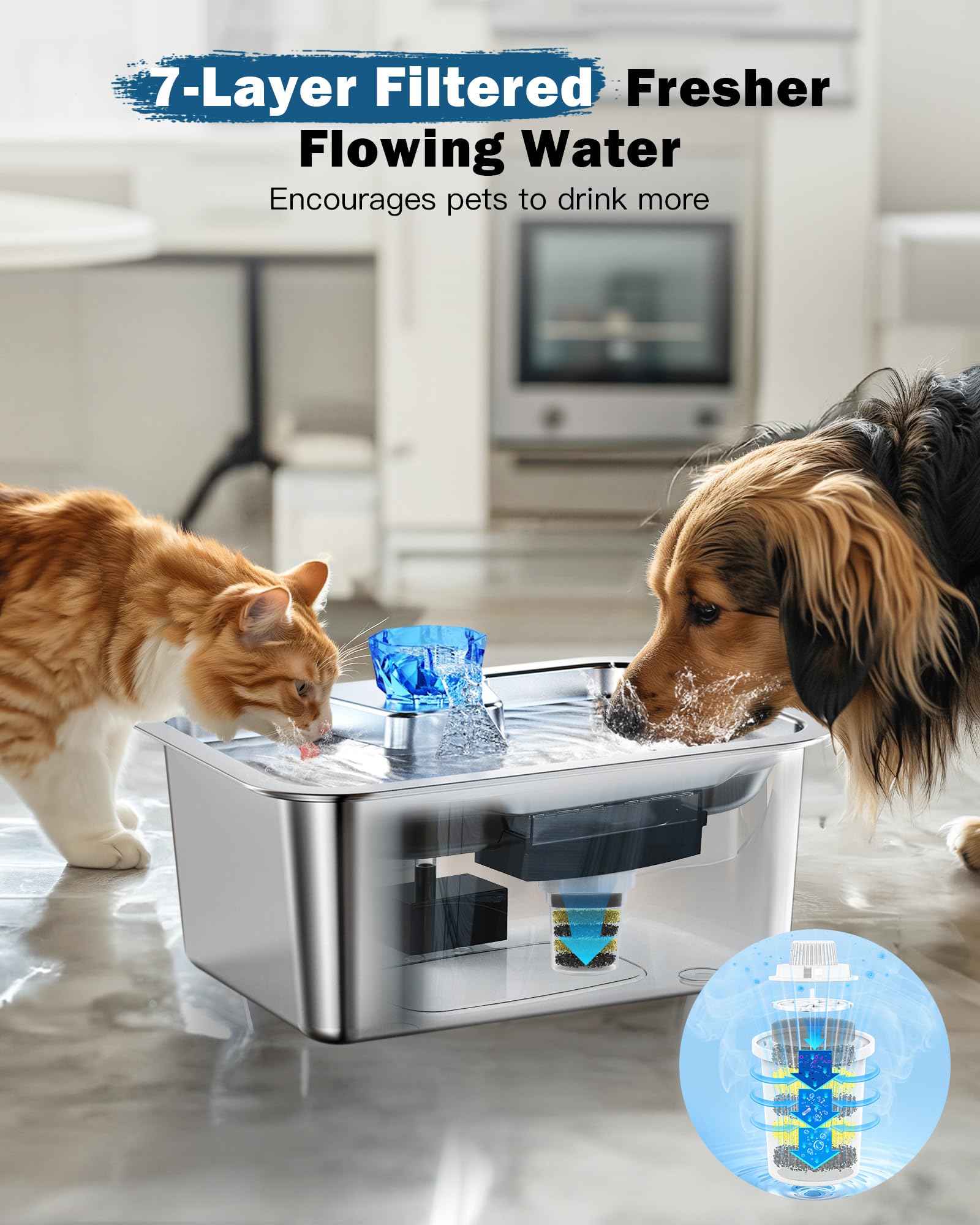 PETNF seven-layer vertical filtration highlights the filtration media.