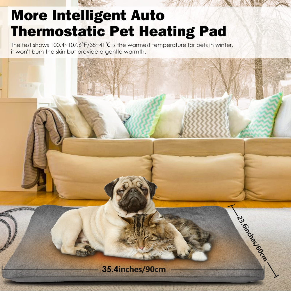 PETNF auto temperature control maintains steady warmth for pets.