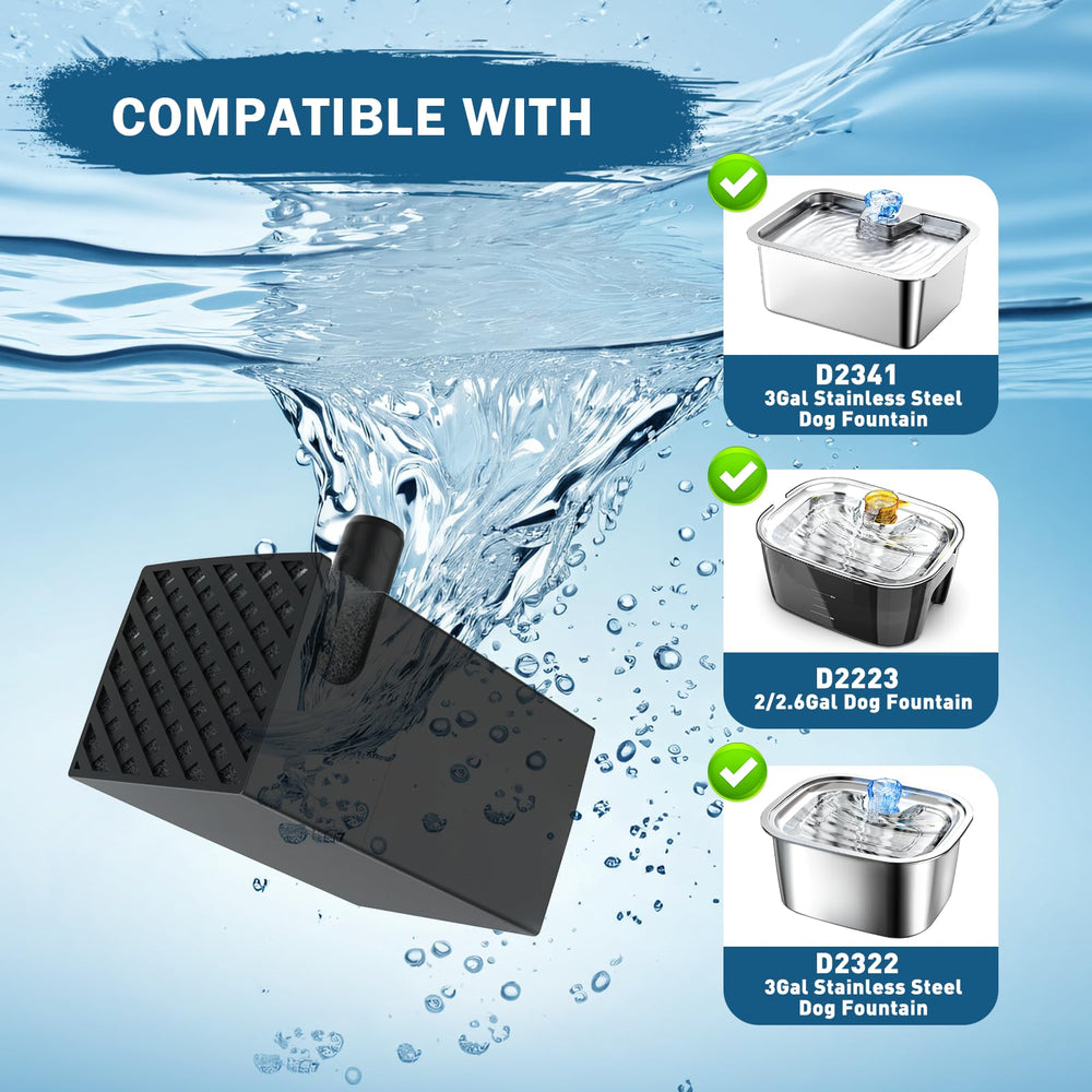 PETNF built-in filter sponge traps hair and impurities for cleaner water