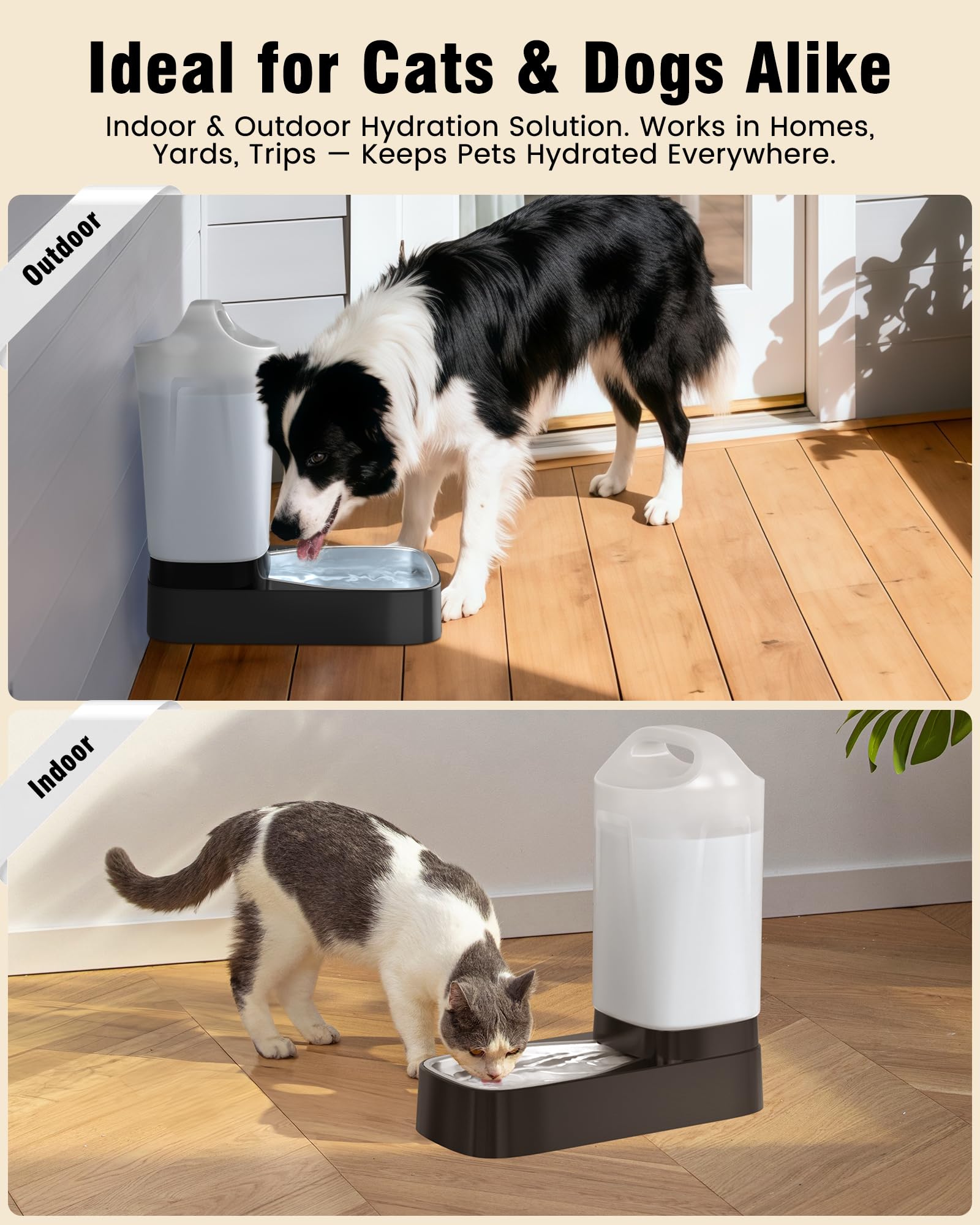 PETNF detachable tank simplifies cleaning and maintenance for busy households.