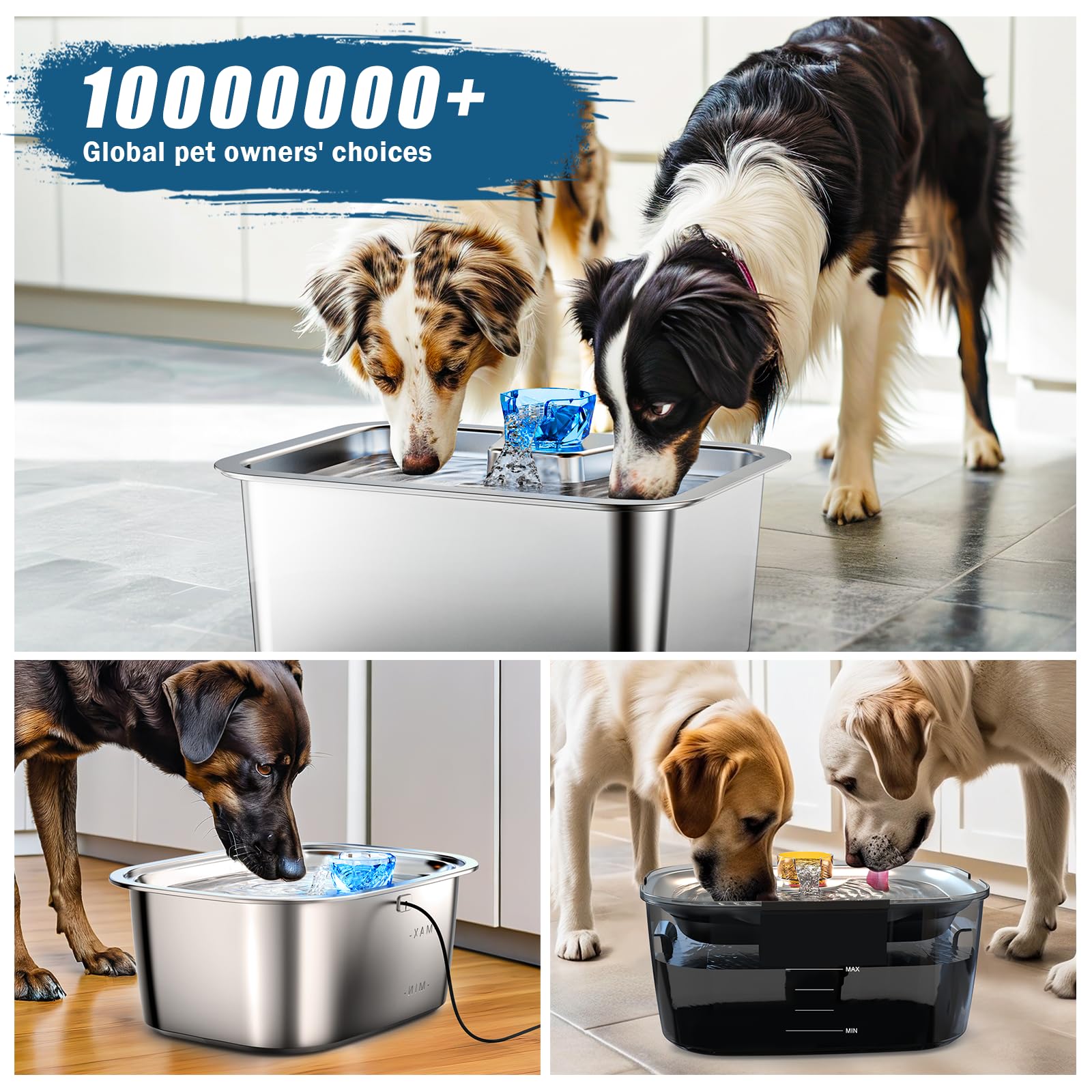 PETNF large-dog fountain use-case demonstrates reliable daily hydration
