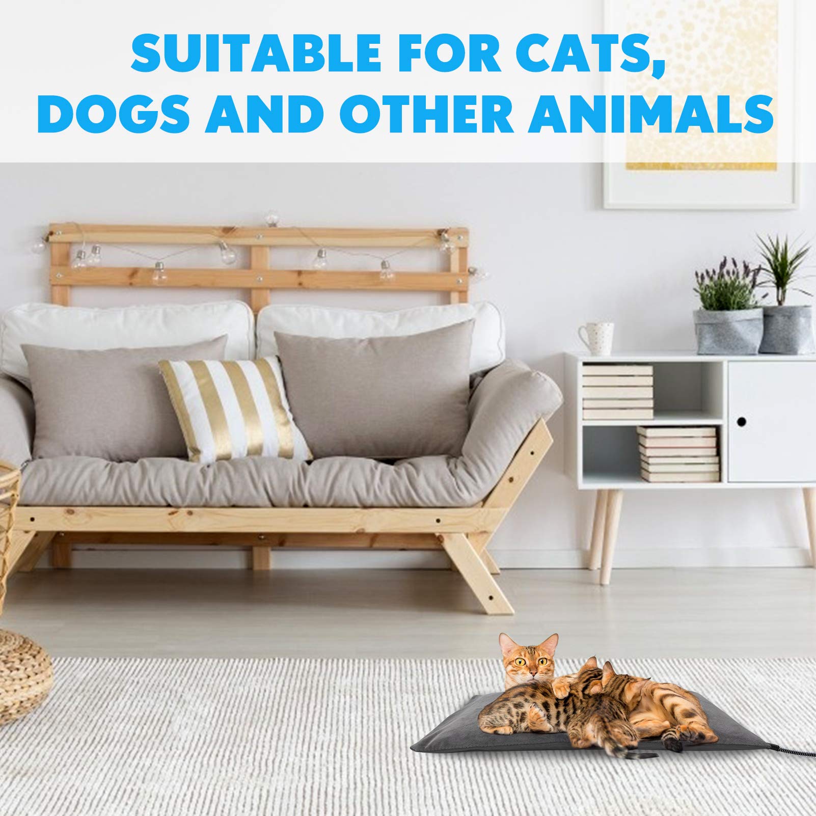 PETNF outdoor heated pet bed suitable for sheds and barns outdoors