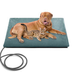 PETNF outdoor heating pad front view in gray shows warm, safe comfort for pets.