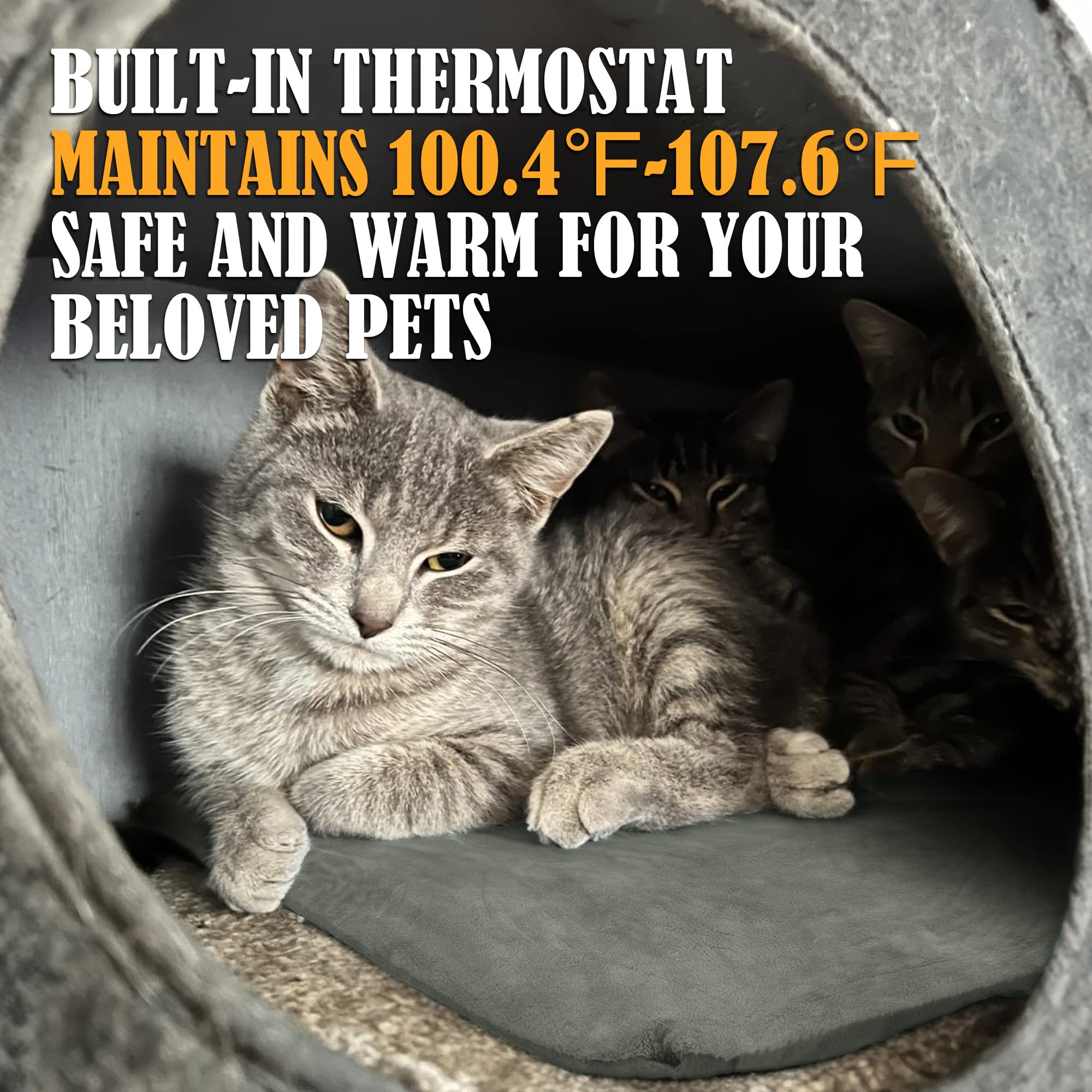 PETNF outdoor heating pad waterproof bottom detail highlights durable outdoor-ready design