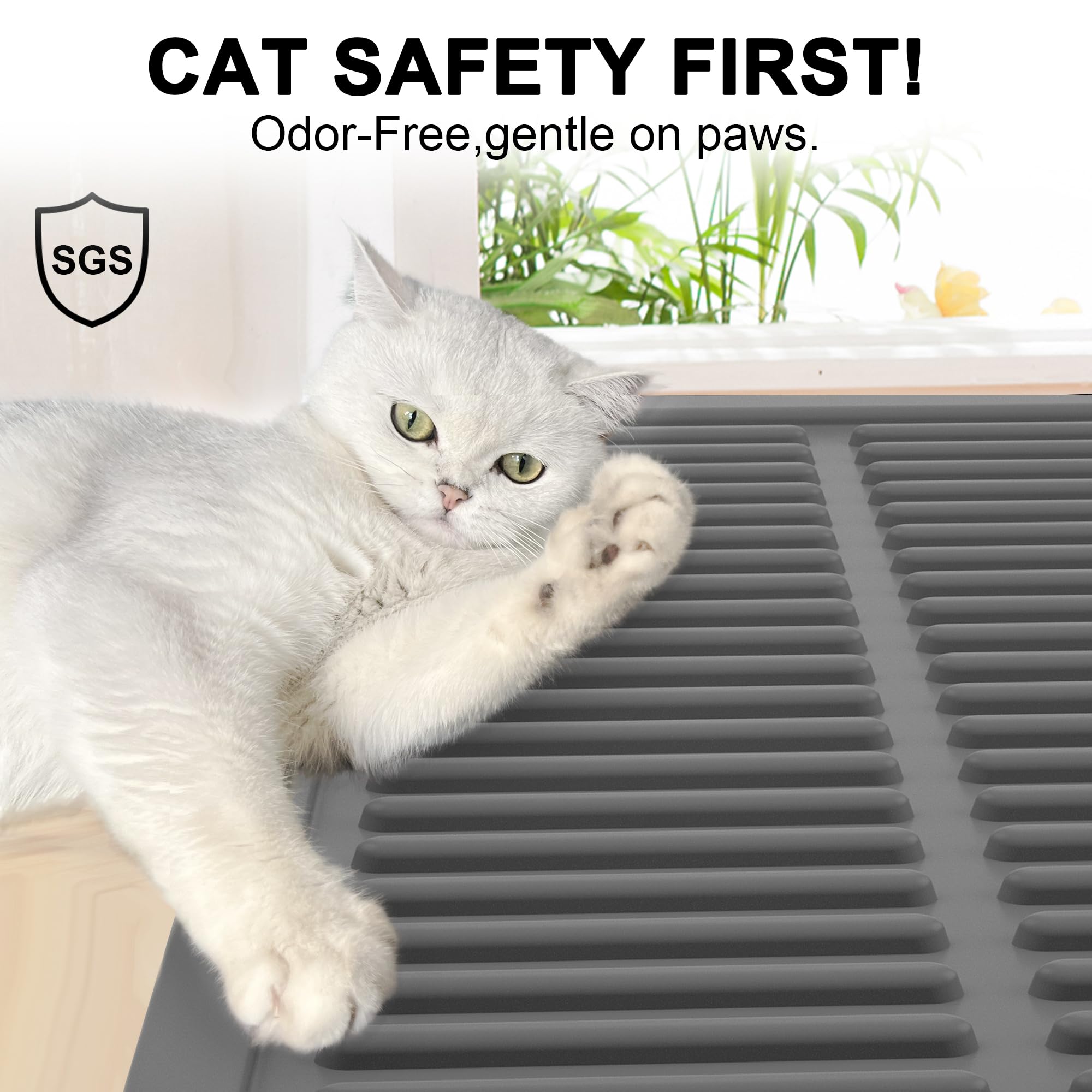 PetNova litter-mat-compact-clean-storage shows easy-drying after washing