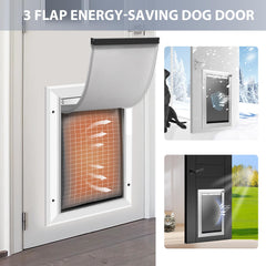 Petoasis middle insulation layer helps maintain temperature while pets pass easily.