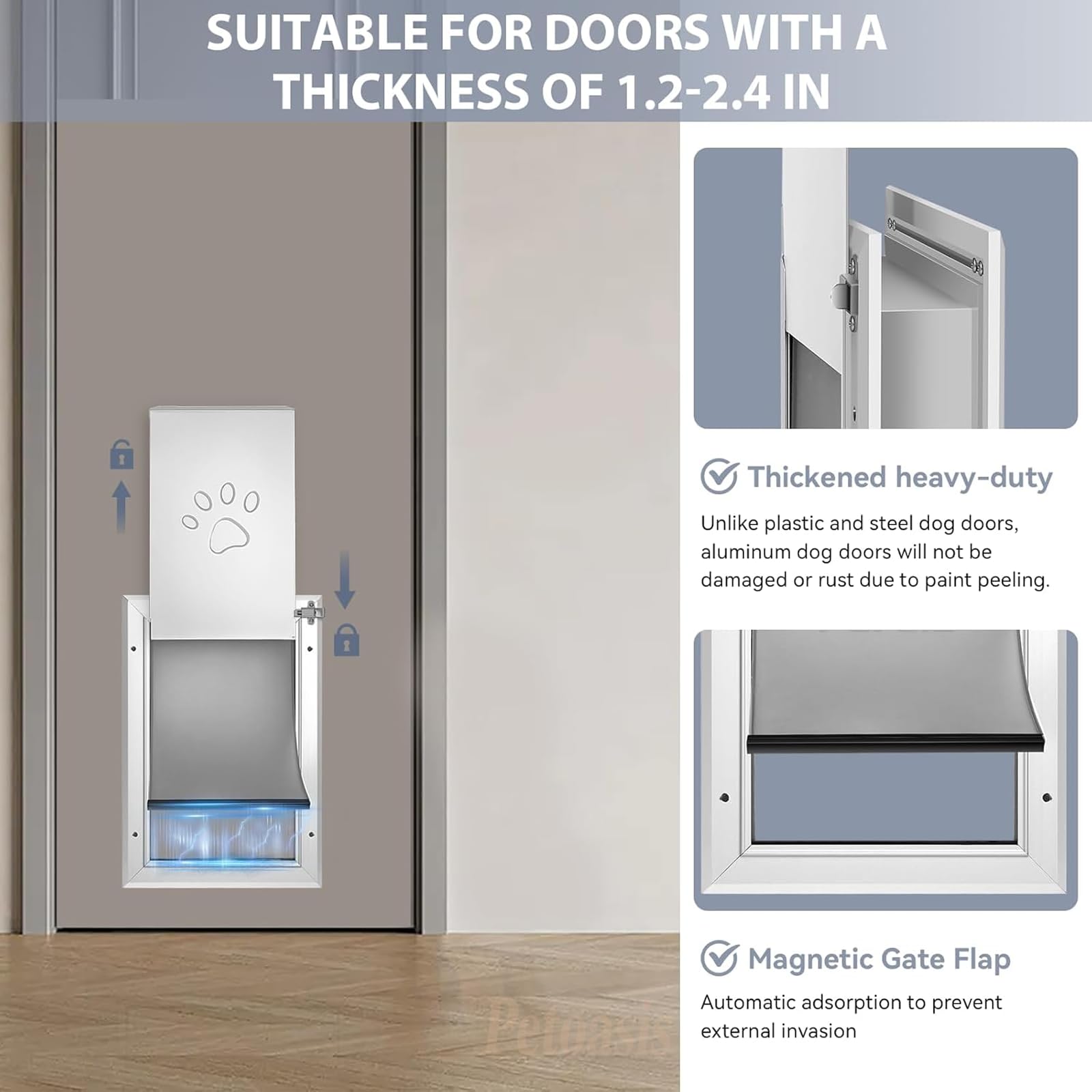 Petoasis rust-proof aluminum-frame closeup emphasizes durability in harsh weather.