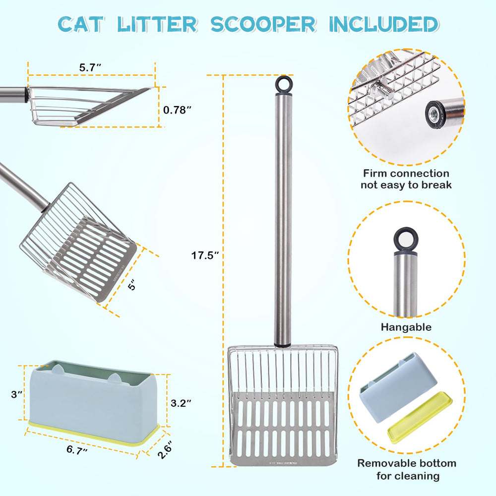 PETOCAT 7mm-3mm-slot-design balances large clumps and small debris.
