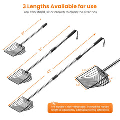 PETOCAT 7mm slats enable fast sifting of large clumps while keeping litter intact.