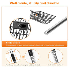 PETOCAT adjustable-length scoop offers reach at 43.3 inches for easy cleaning.