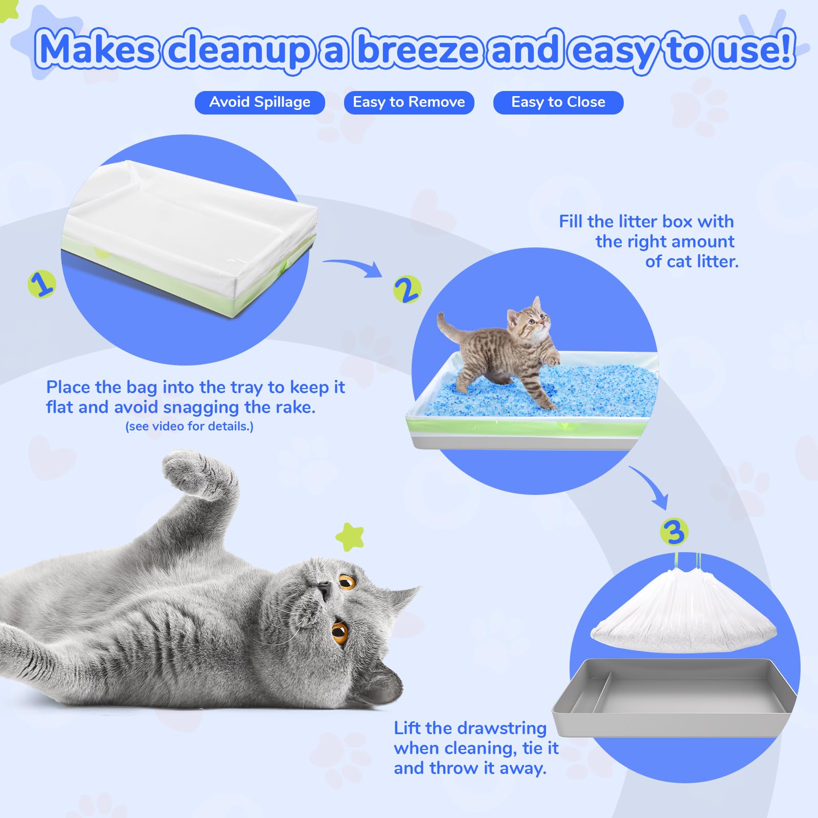 PETOCAT liners help maintain a fresher space between changes